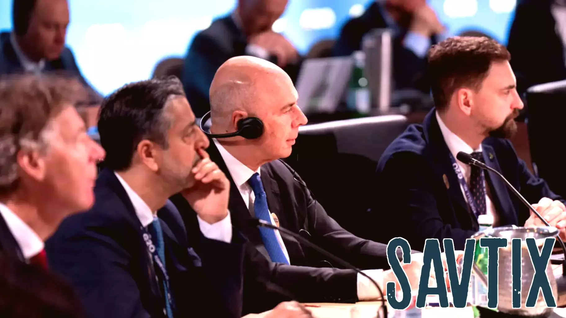 Russian finance minister makes unexpected appearance at G20